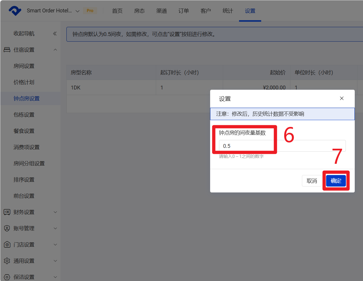 钟点房的间夜量基数