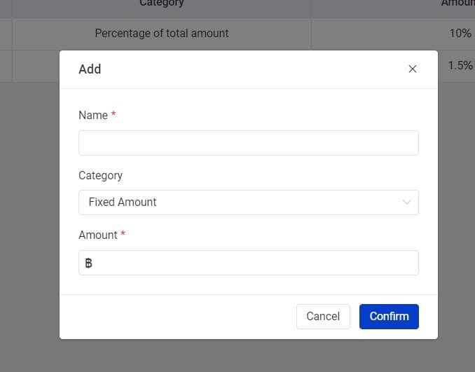 confirm taxes & fees