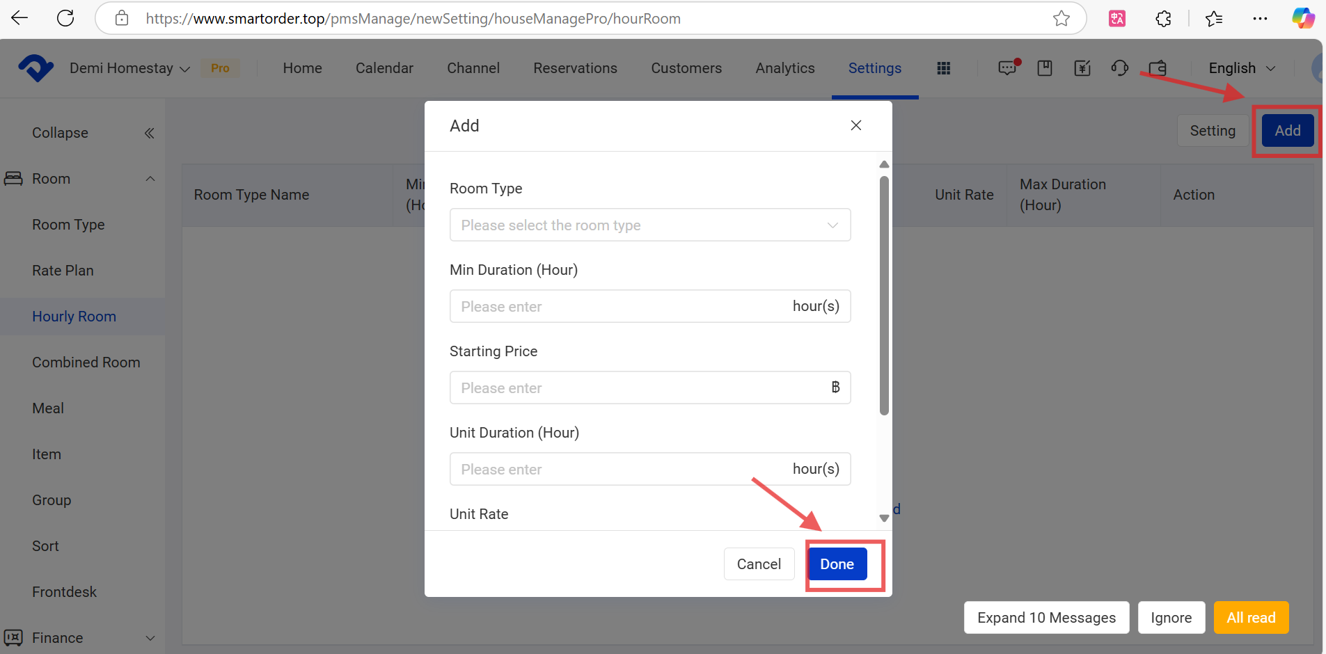 Add pop-up box