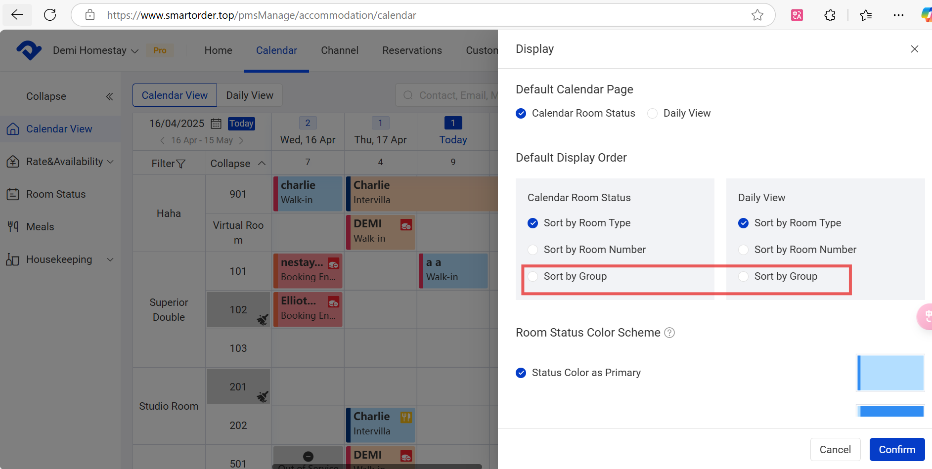Calendar-Calendar View-Display