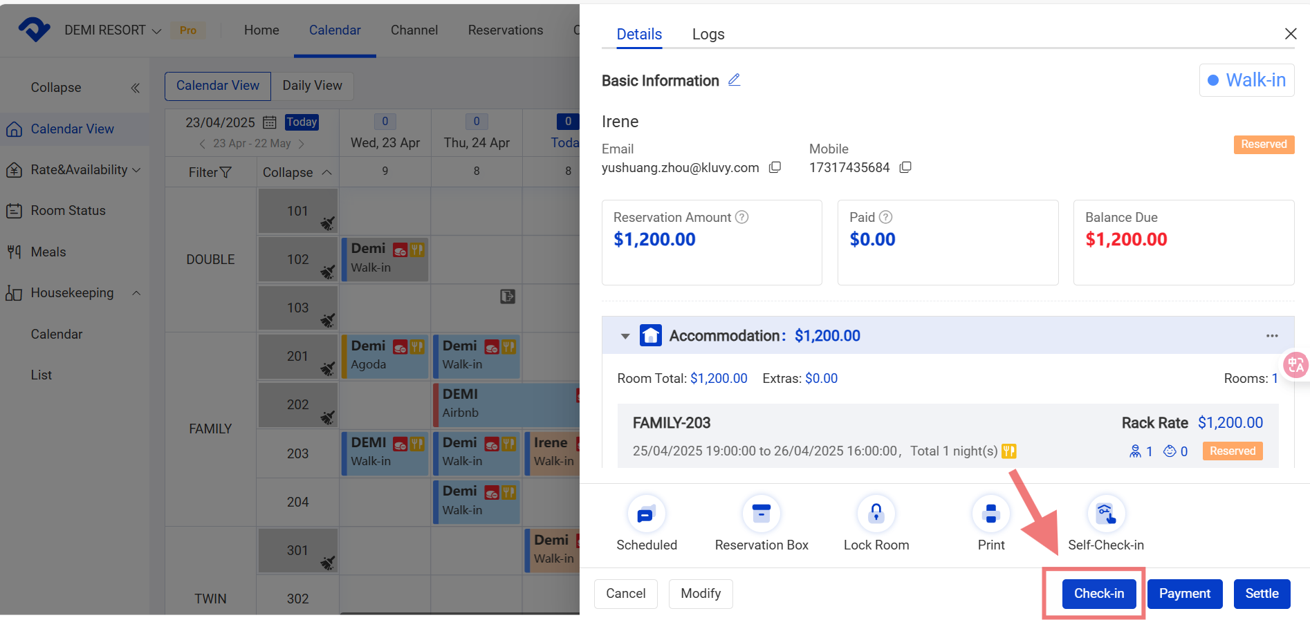 Check-in icon