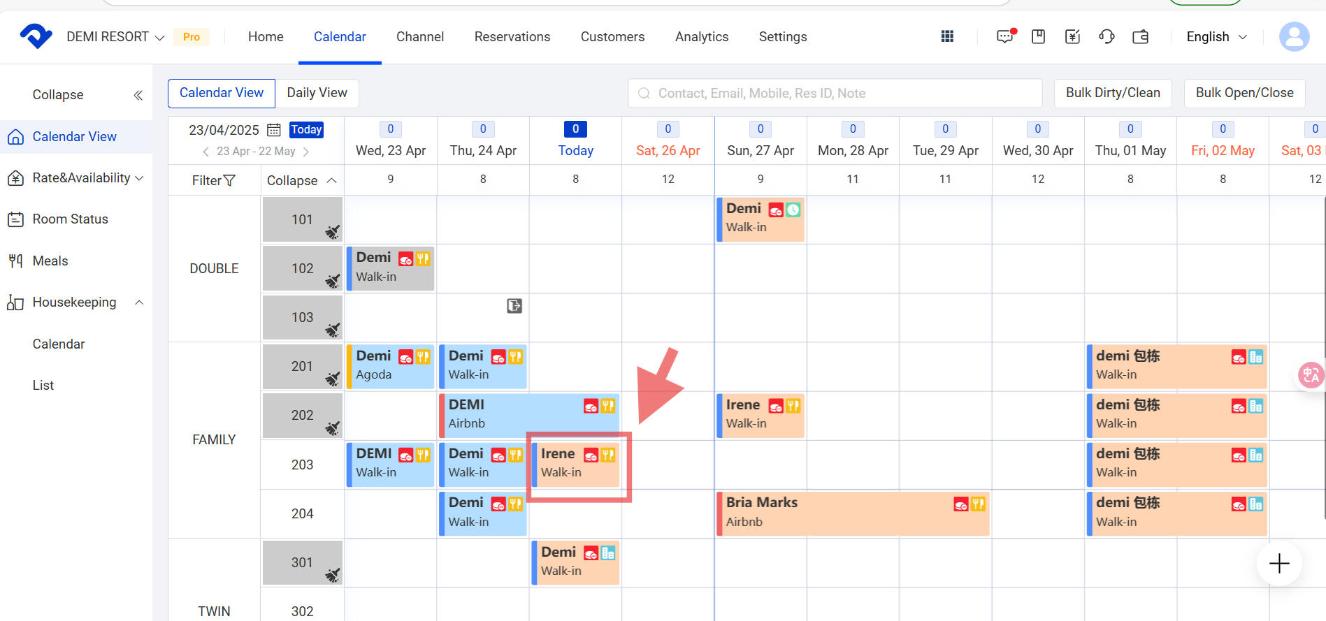 Calendar View