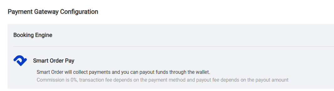 Smart Order payment gateway