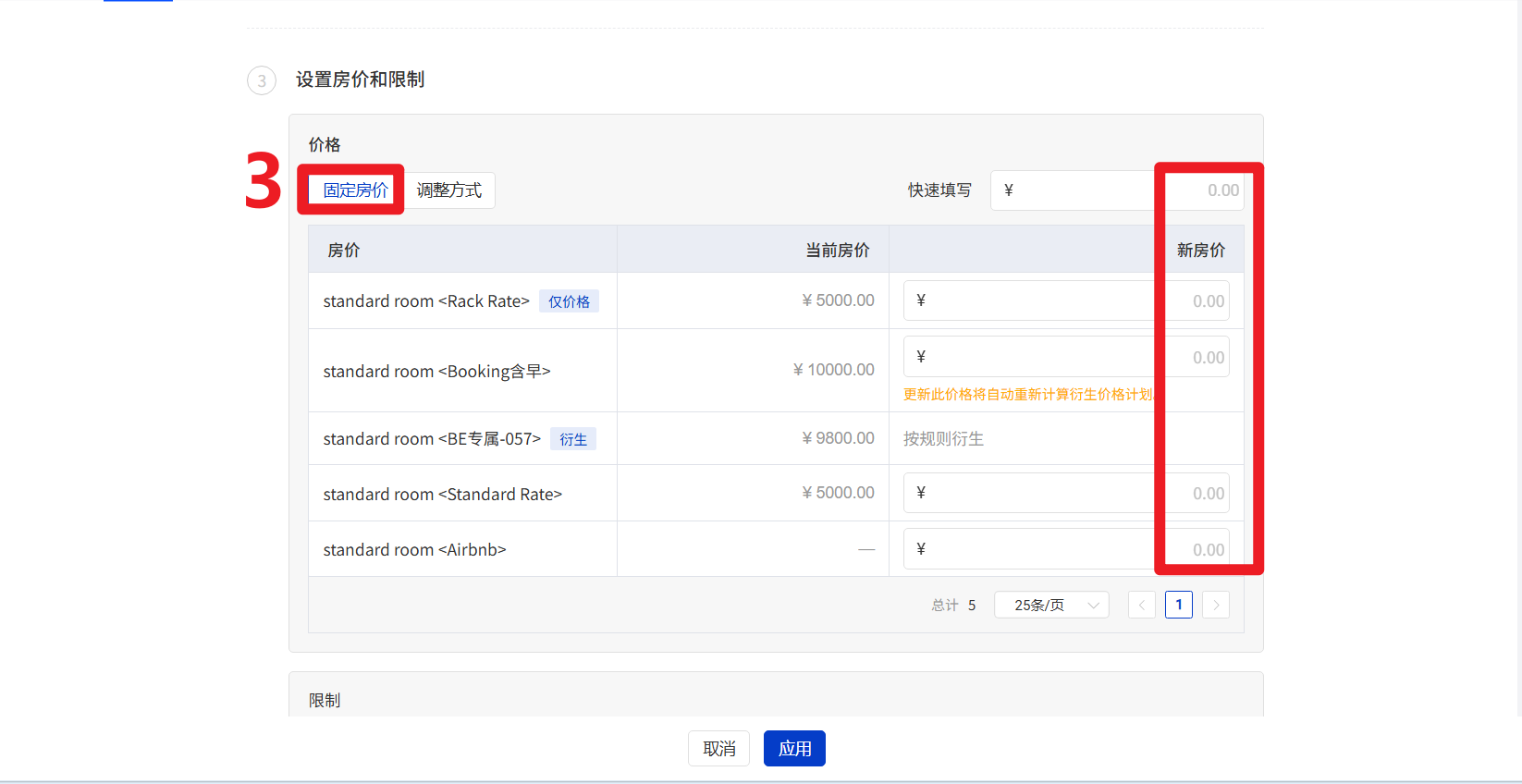 输入价格