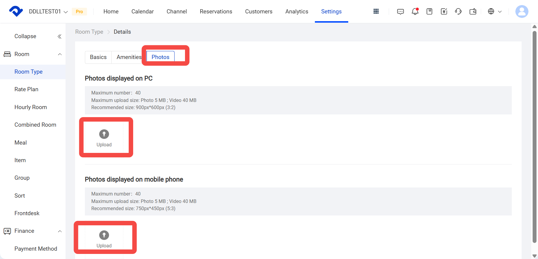 photo settings