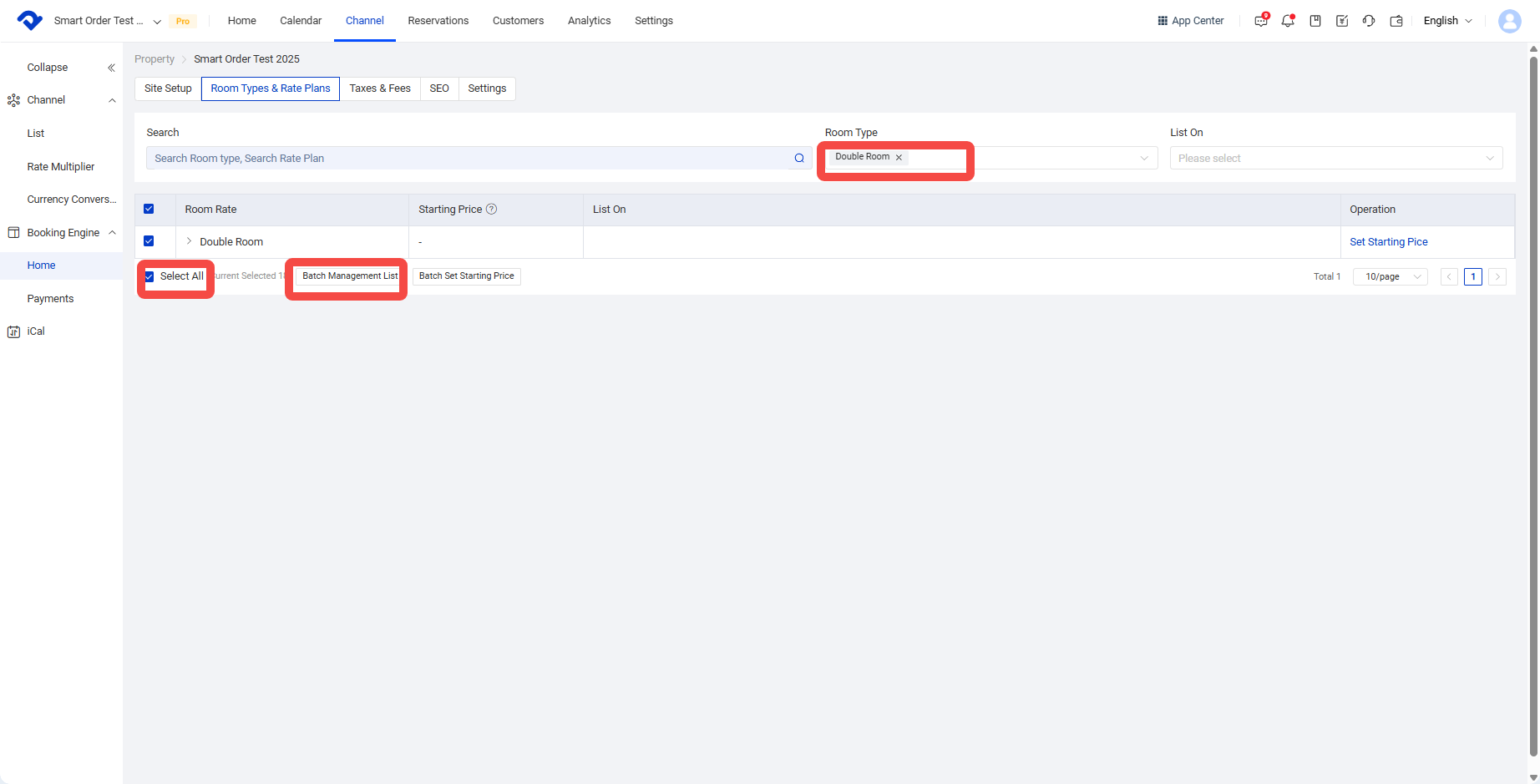 click Select All and batch publish them