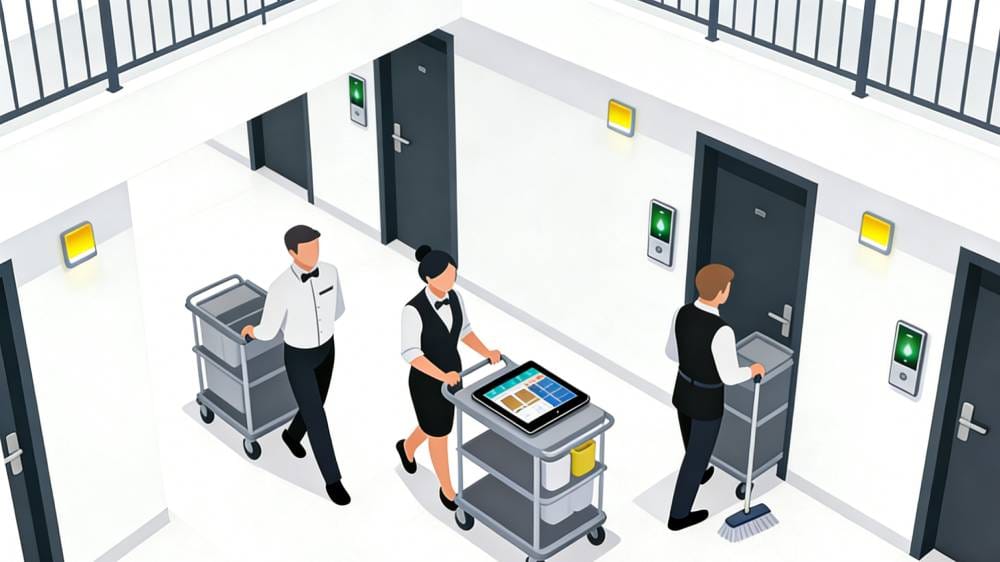Wie können Zimmer automatisch Housekeeping-Mitarbeitenden zugewiesen werden?
