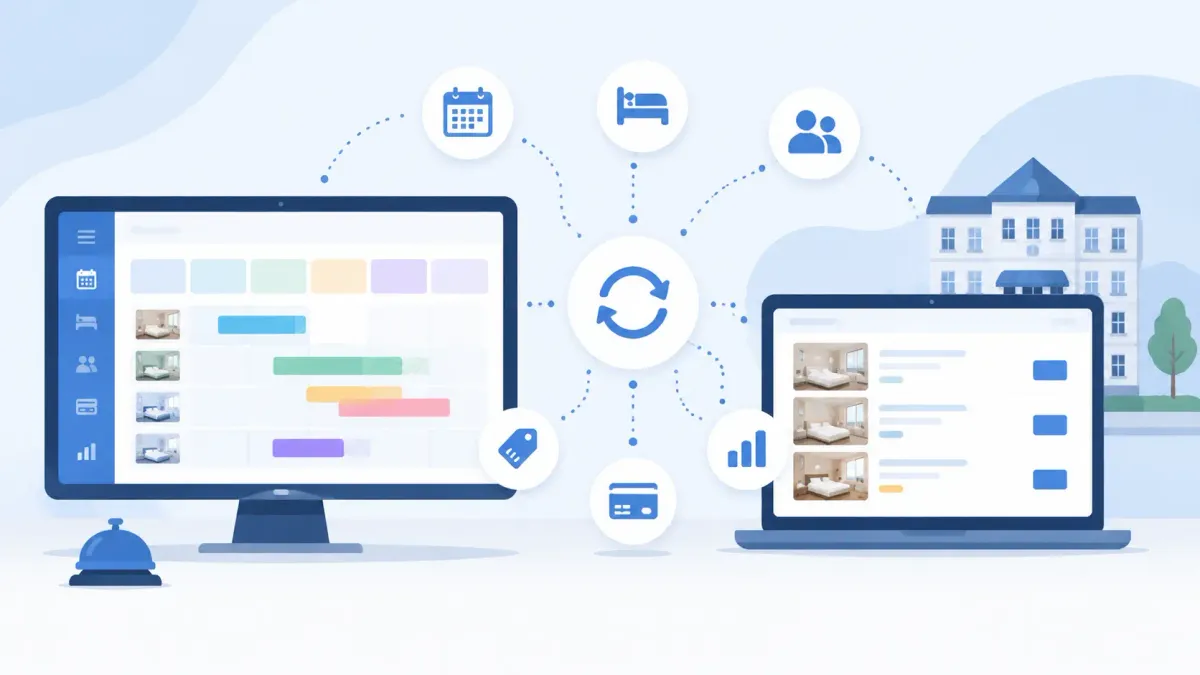Integração entre Sistema de Gestão Hoteleira e Booking.com: O Que Deve Sincronizar Automaticamente?