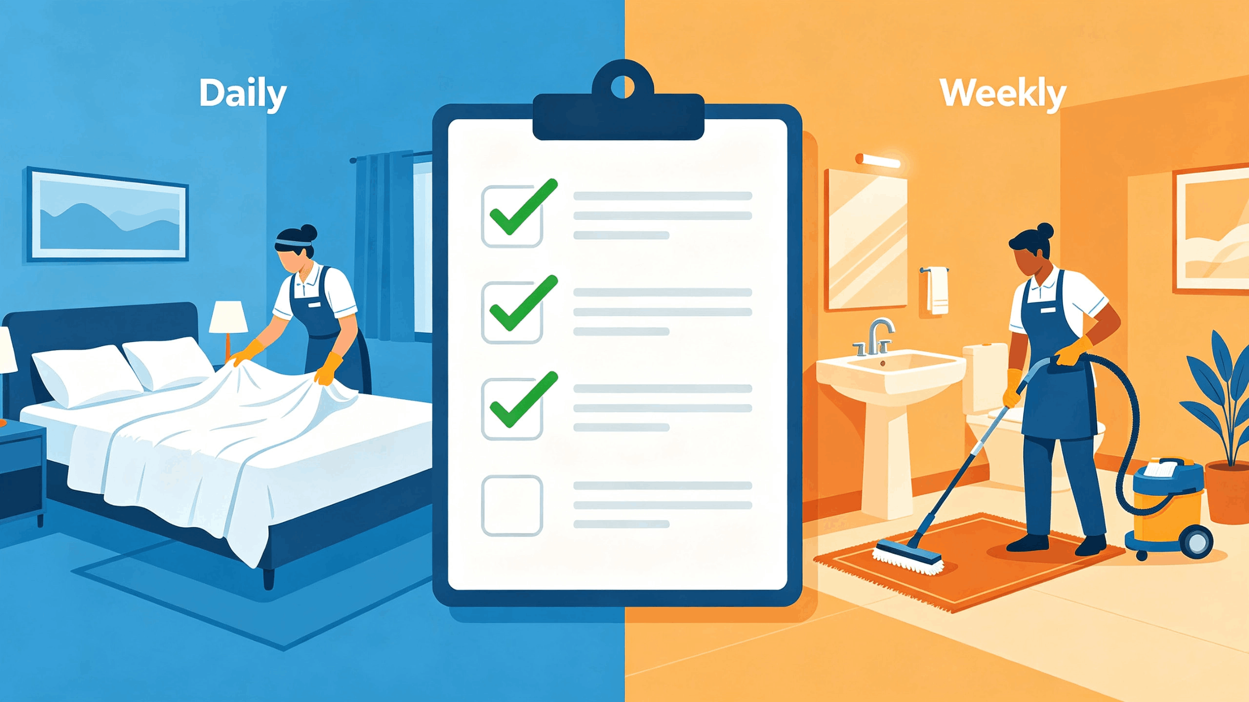 Complete Housekeeping Checklist for Hotels (Daily & Weekly)