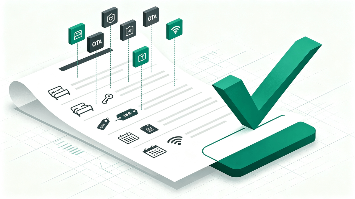 Checkliste für die OTA-Integration eines Hotel-Managementsystems: Was vor dem Go-Live synchronisiert sein muss
