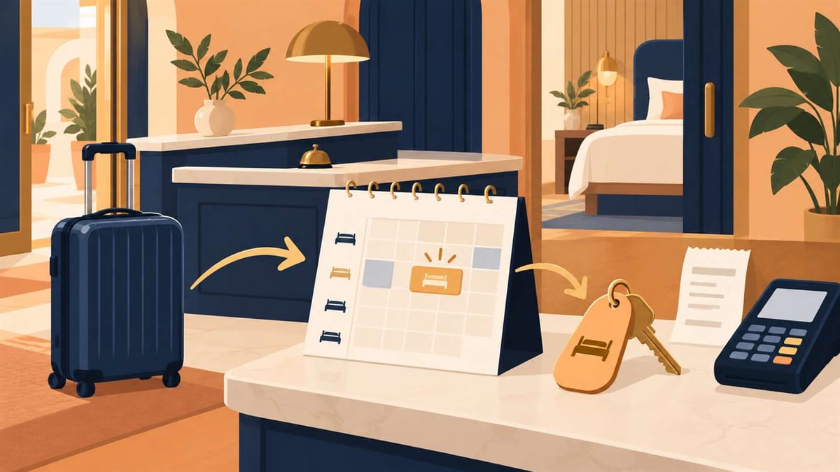 Hotel Reservation System Walk-In Workflow: Availability, Payment, and OTA Inventory