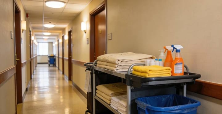 Cosa fa il reparto pulizia in un hotel?