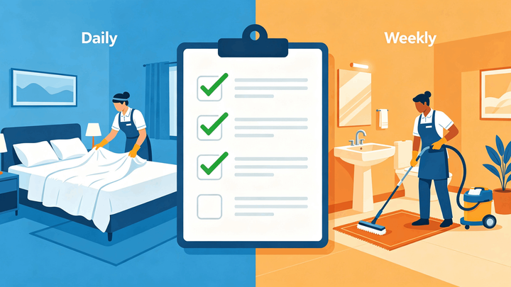 Complete Housekeeping Checklist for Hotels (Daily & Weekly)